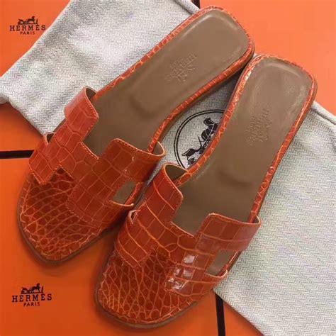 hermes orange crocodile sandals price|hermes sandals for sale.